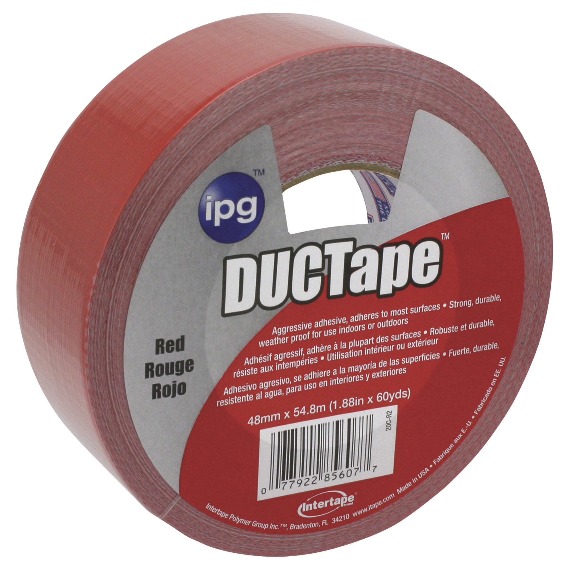 Red Duct Tape, 2in. x 60 Yard Length
